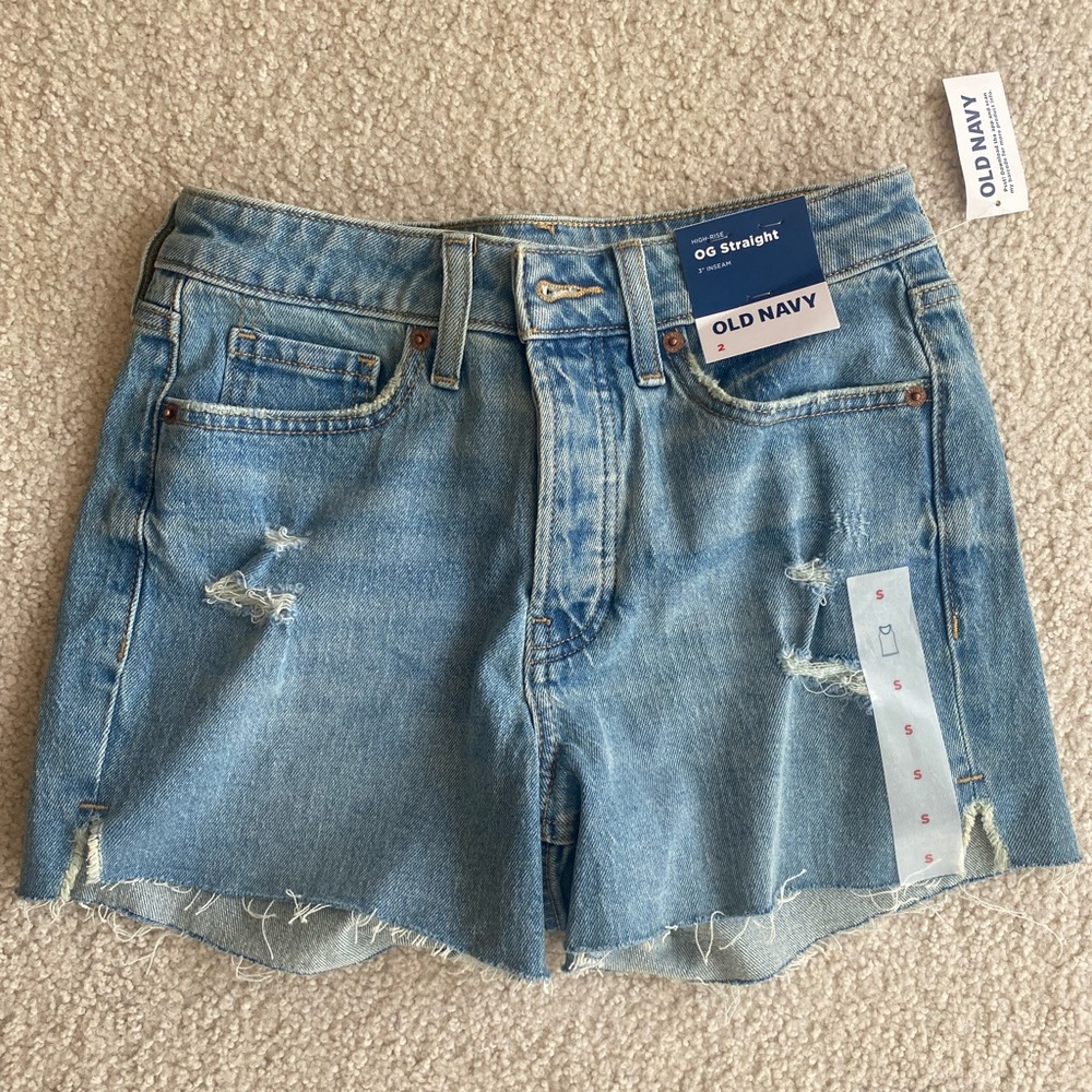 Old Navy Denim Shorts Blue 3” inseam OG Straight Size 2